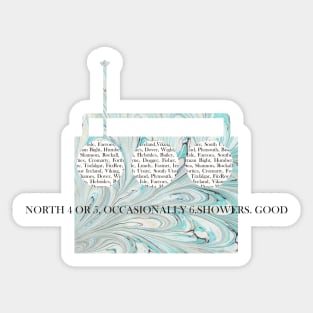 The Shipping Forecast Sticker